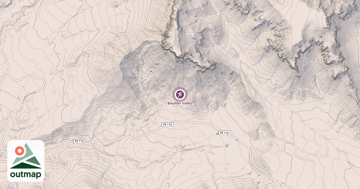 Map of Boulder Valley
