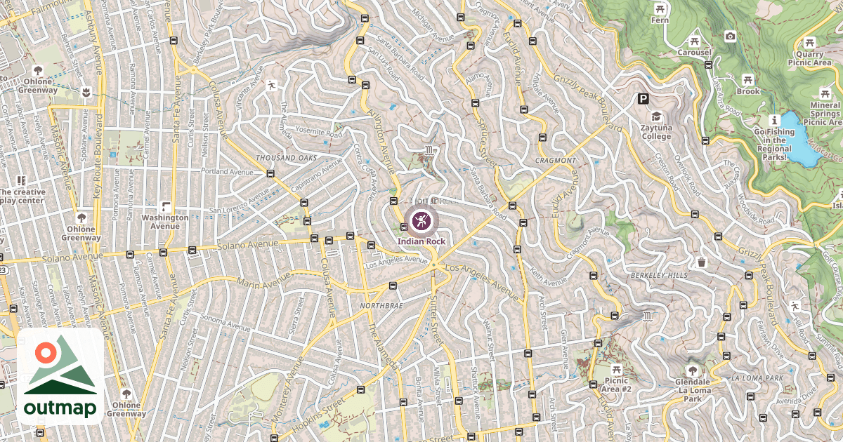 Map of Indian Rock