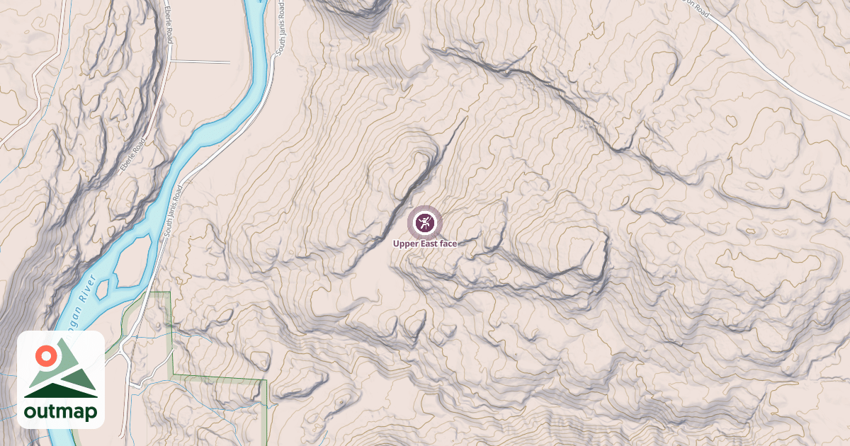 Map of Upper East face