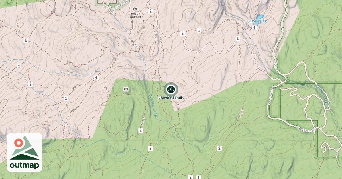 Map of Crawford Trails