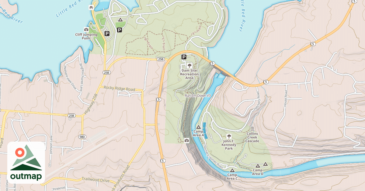 Map of Run Em Down