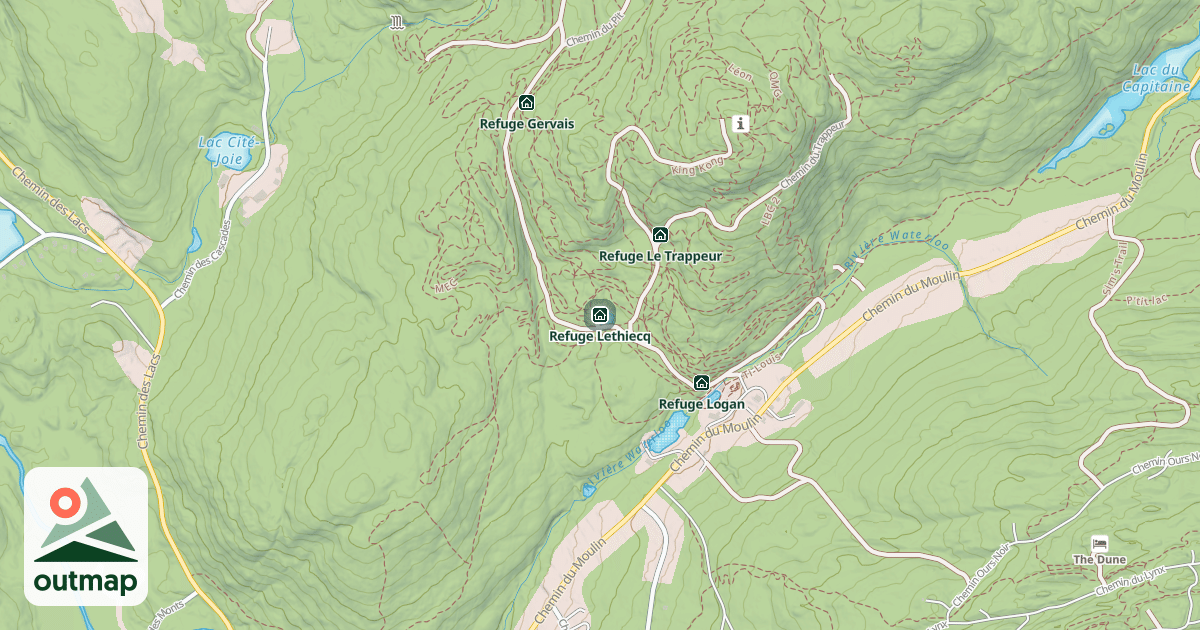 Map of Refuge Lethiecq