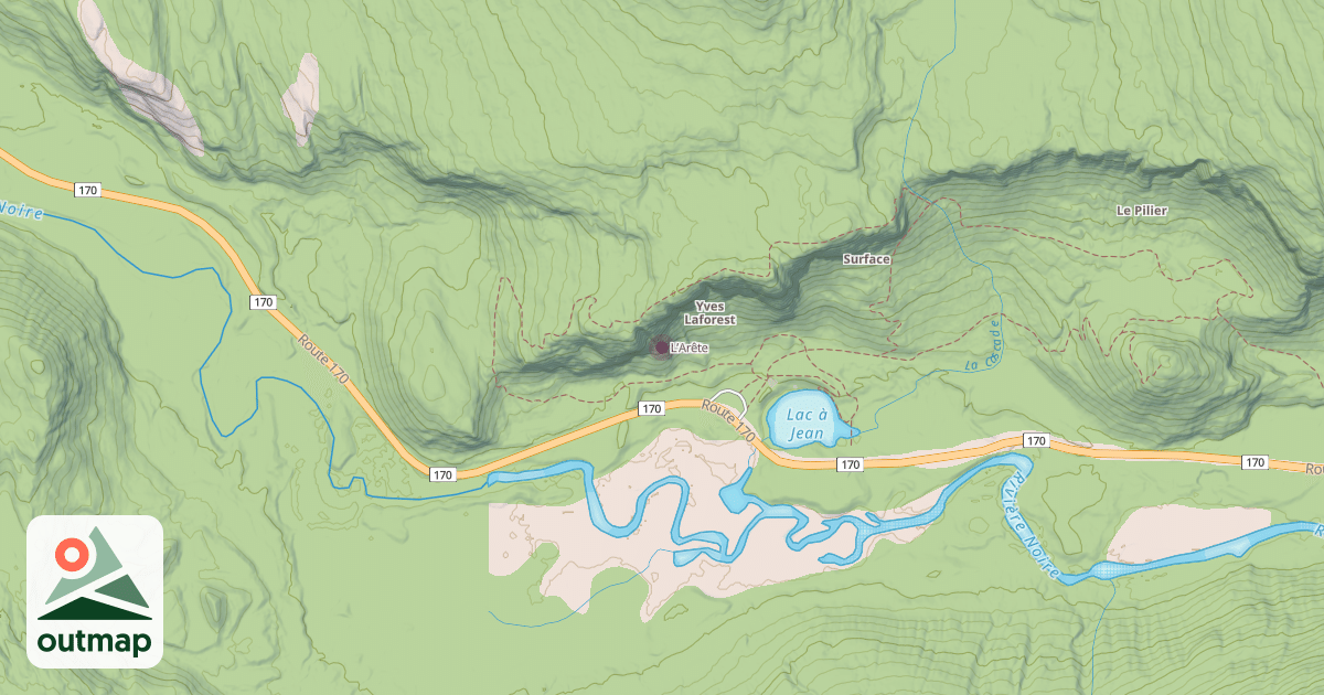 Map of L’Arête