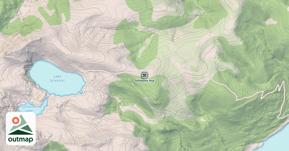 Map of Sylvester Hut