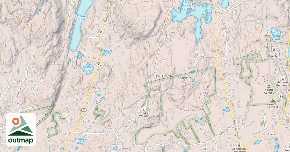 Map of Elisa's Slab Climb