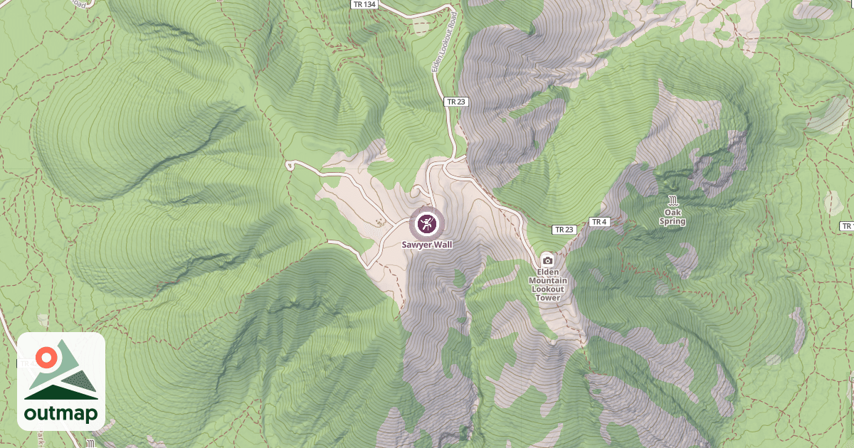 Map of Sawyer Wall