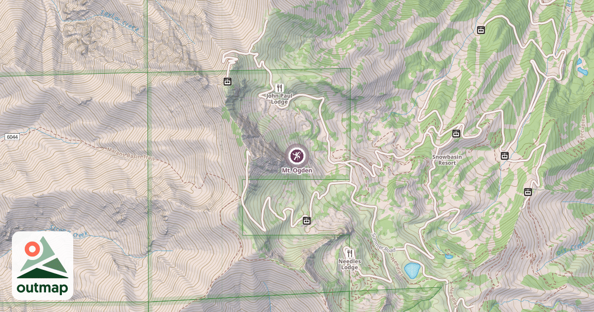 Map of Mt. Ogden