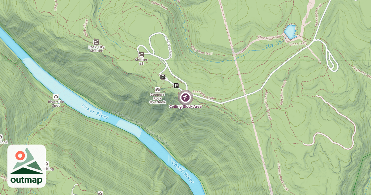 Map of Ceiling Block Area