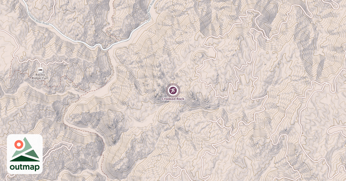 Map of Crooked Rock