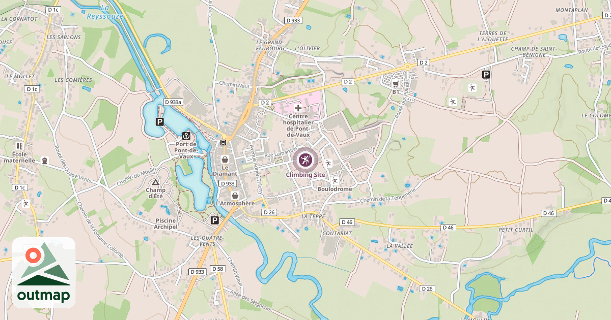 Map of Climbing Site