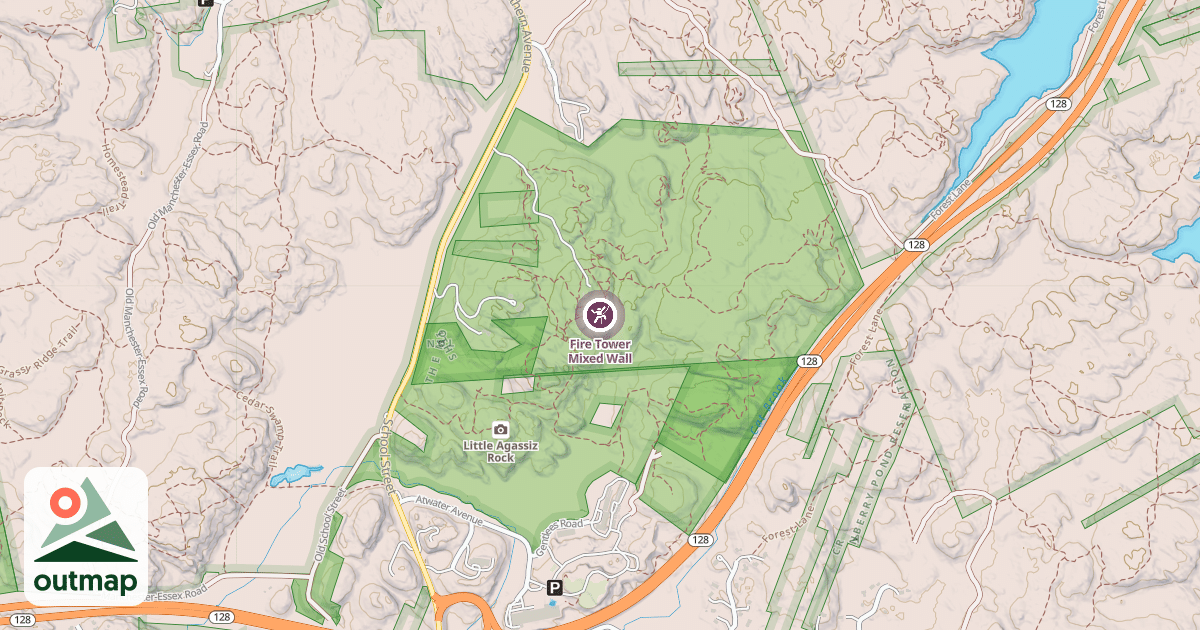 Map of Fire Tower Mixed Wall