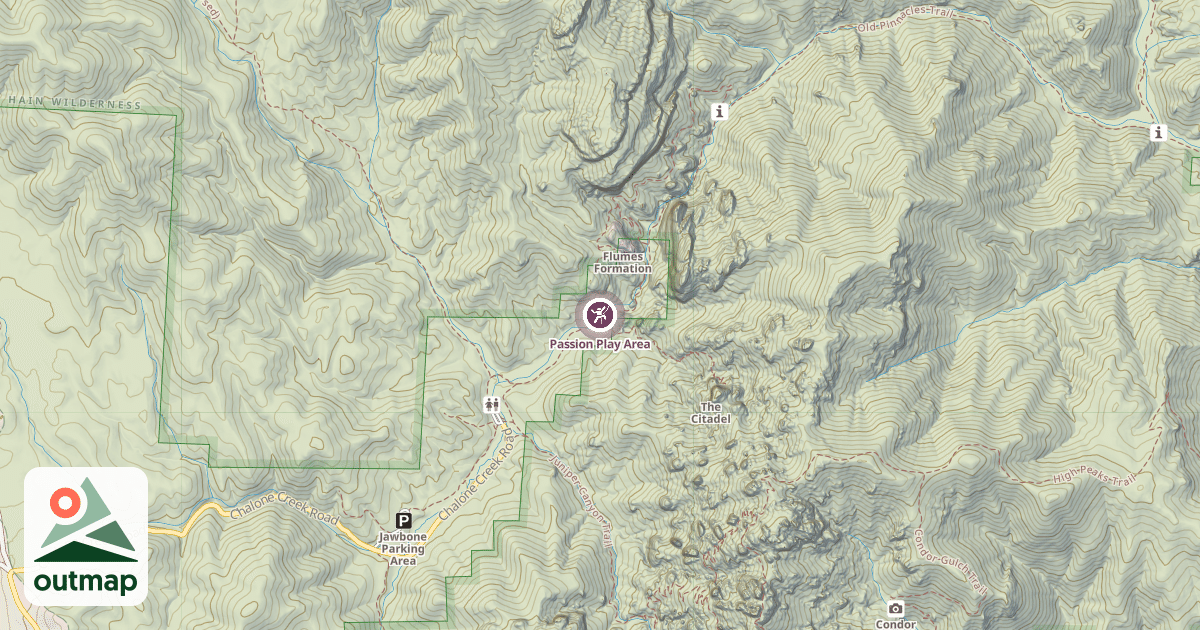 Map of Passion Play Area