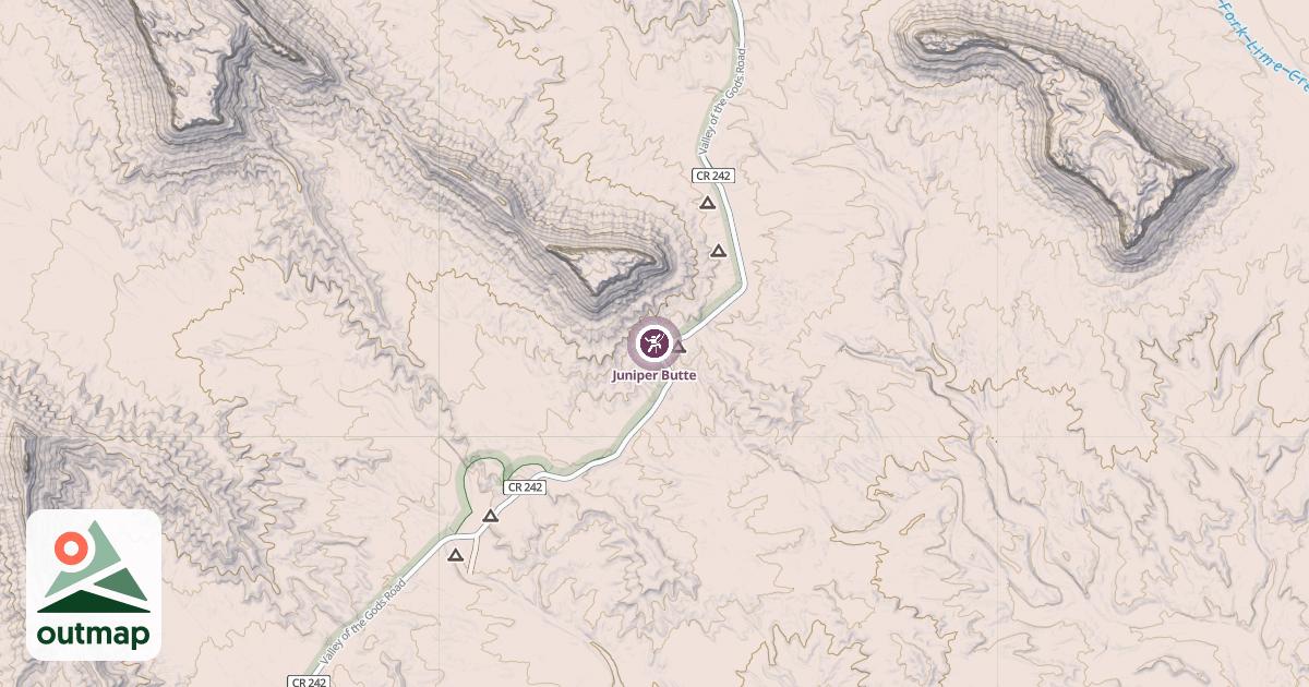 Map of Juniper Butte
