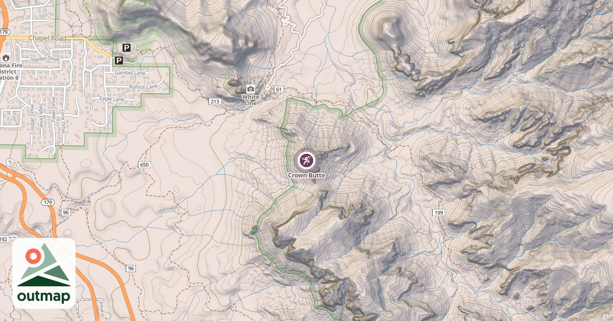 Map of Crown Butte