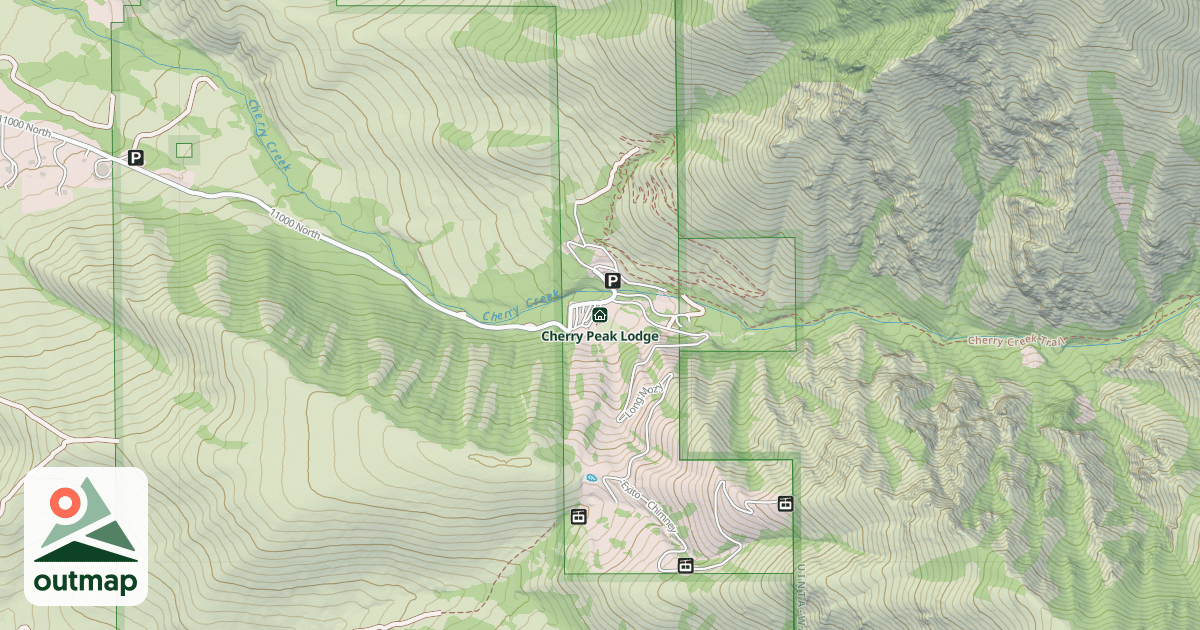 Map of Cherry Peak Lodge