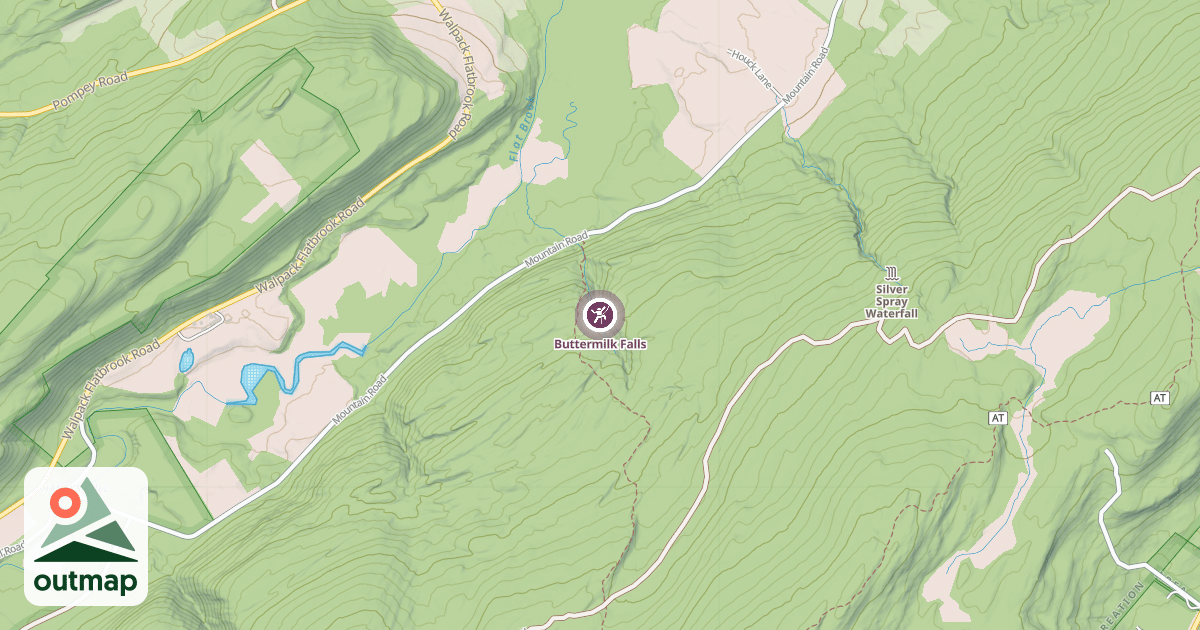 Map of Buttermilk Falls