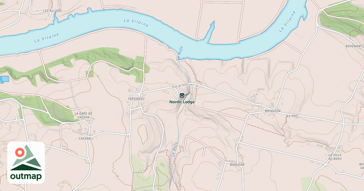 Map of Nordic Lodge