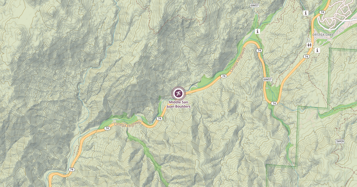 Map preview of Middle San Juan Boulders