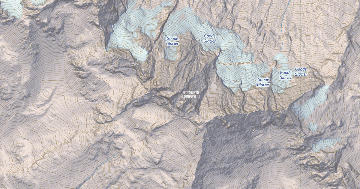 Map preview of Northeast Buttress