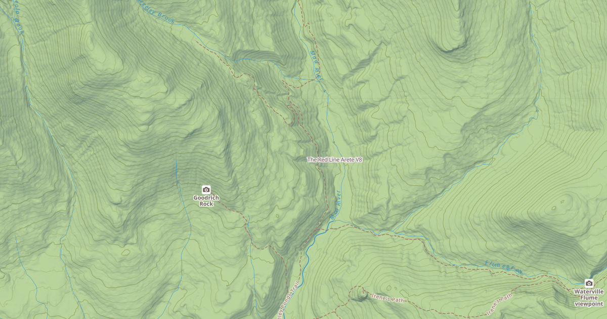 Map preview of The Red Line Arete