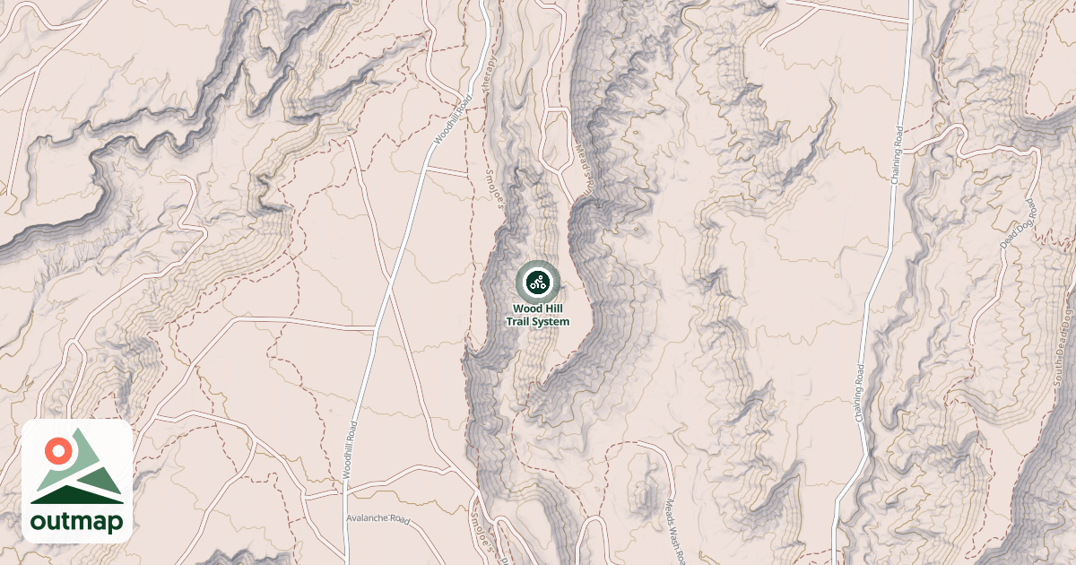 Map of Wood Hill Trail System