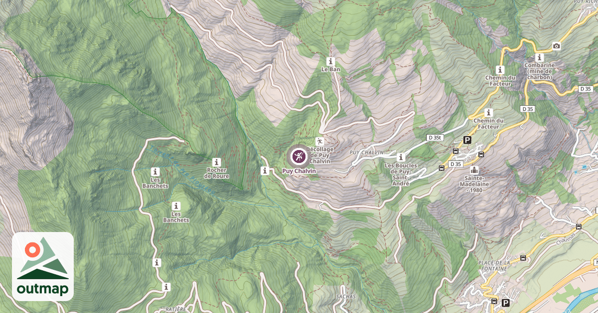 Map of Puy Chalvin