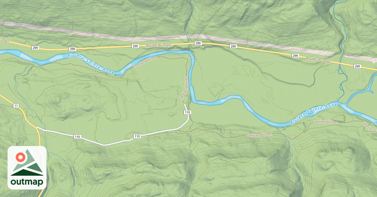 Map of Chalets le Petit-Saut