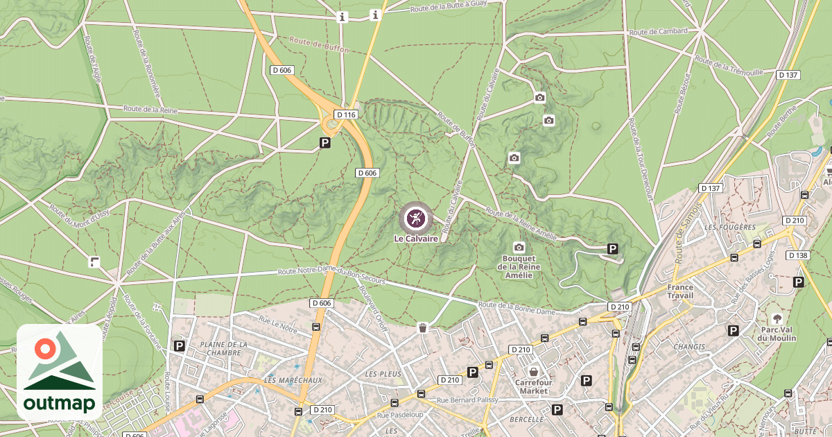 Map of Le Calvaire