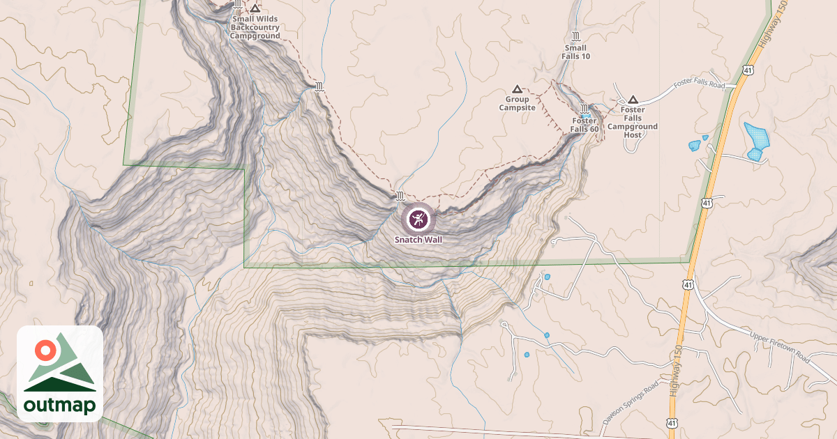 Map of Snatch Wall