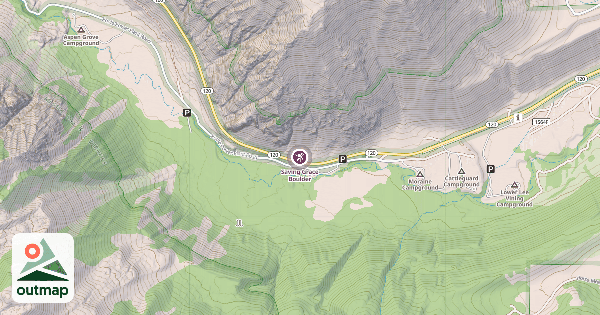 Map of Saving Grace Boulder