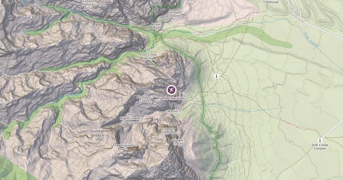 Map preview of Tattle Tale Gully