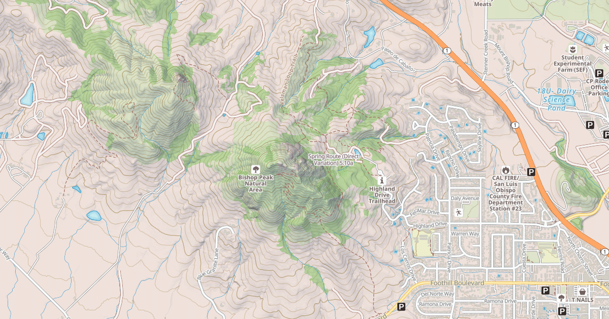 Map preview of Spring Route (Direct Variation)