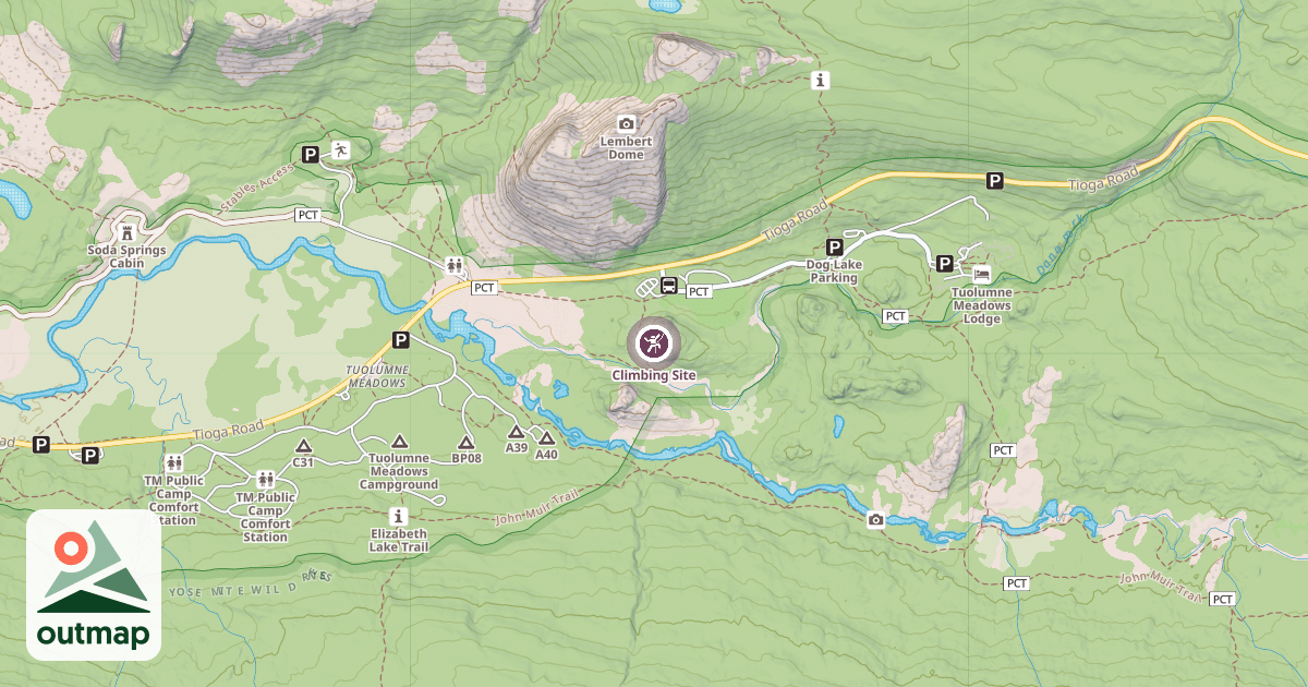 Map of Climbing Site