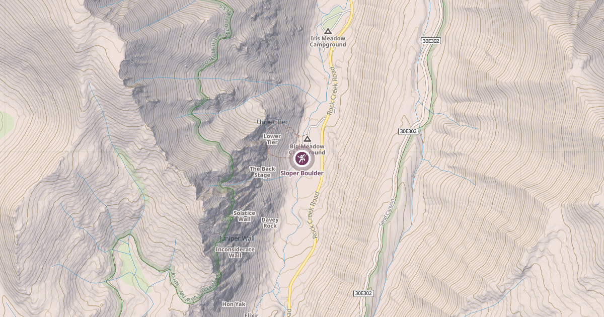 Map preview of Sloper Boulder