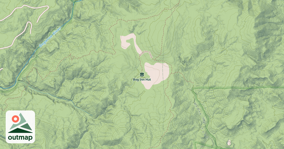 Map of Bog Inn Hut