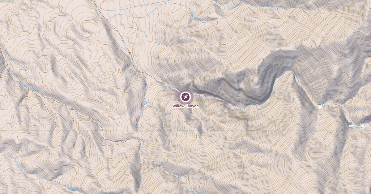 Map preview of Willow Canyon