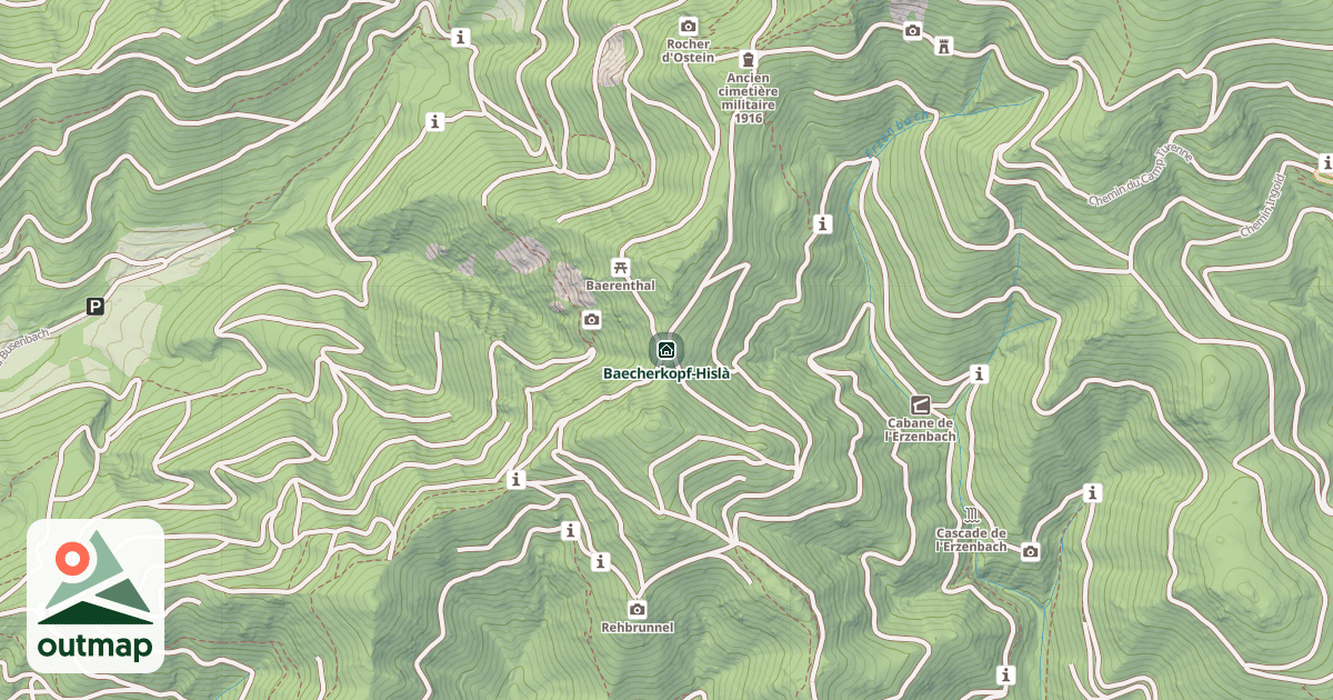 Map of Baecherkopf-Hislà