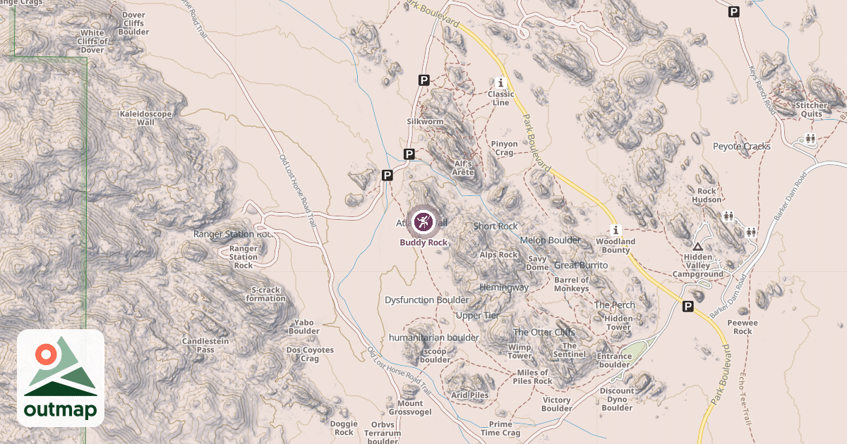 Map of Buddy Rock