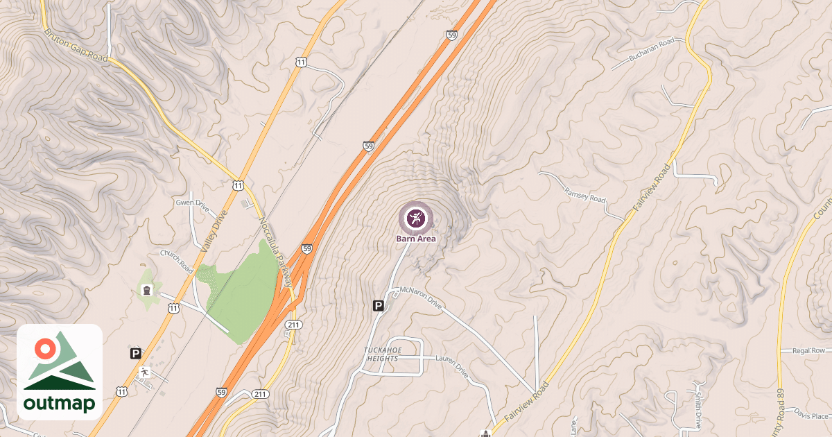 Map of Barn Area