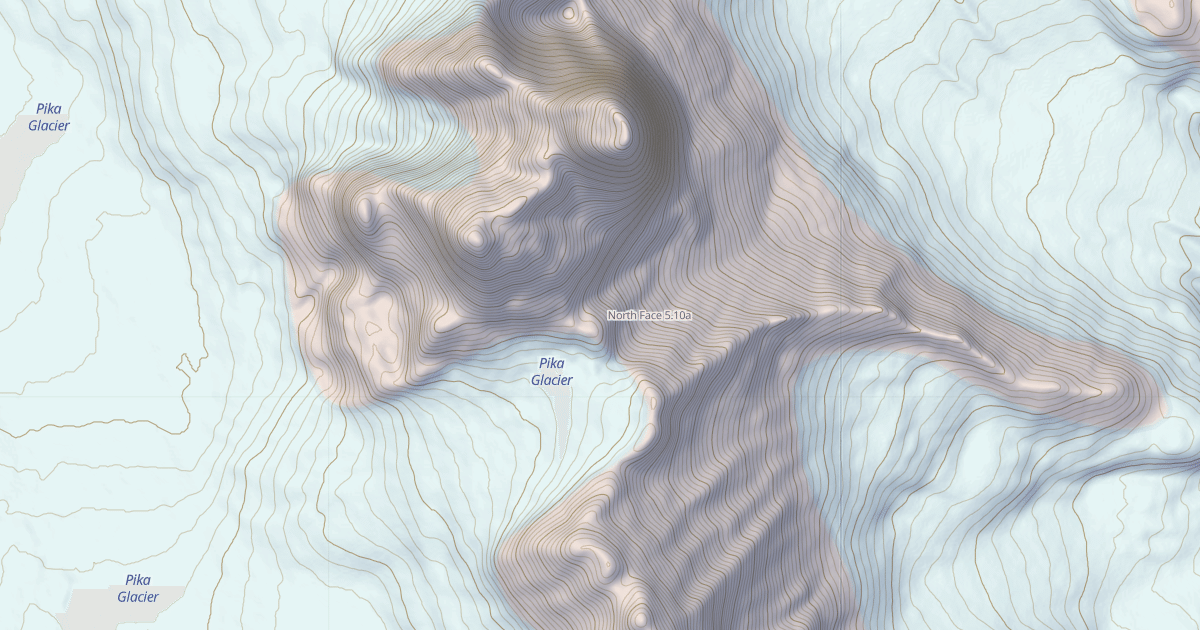 Map preview of North Face