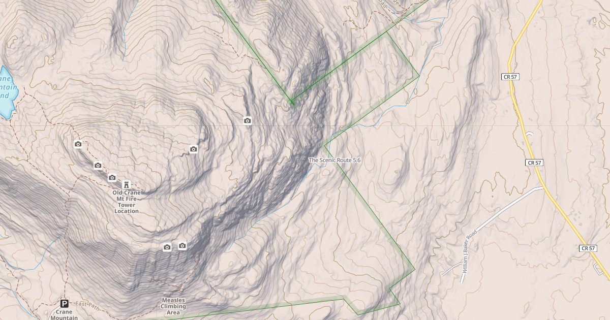 Map preview of The Scenic Route