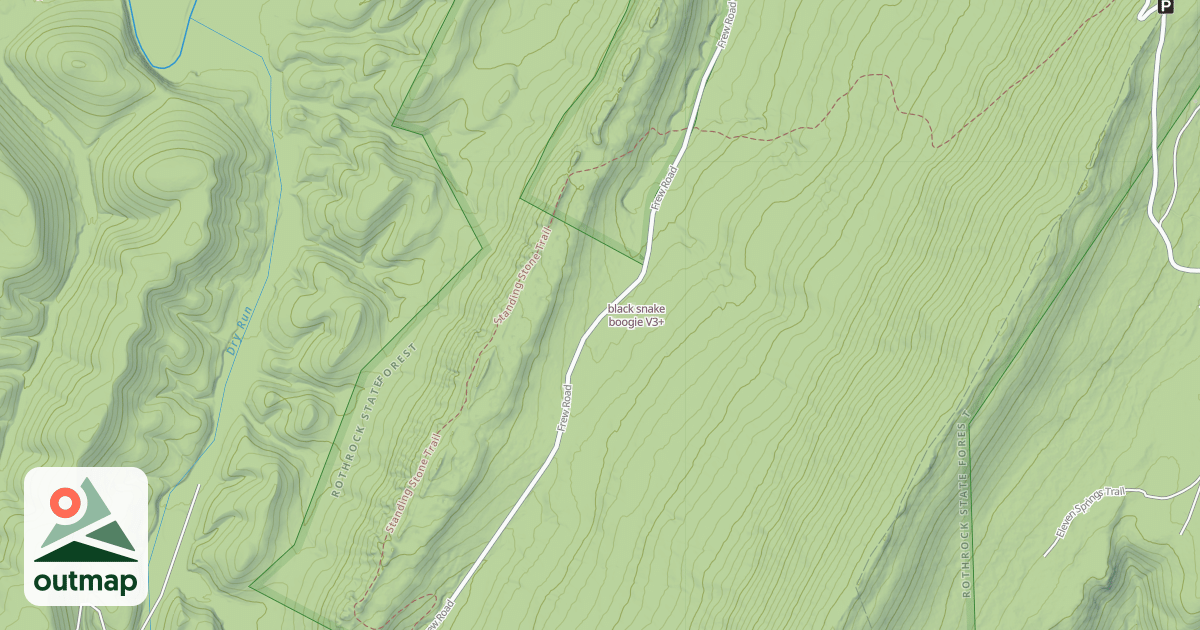Map of black snake boogie
