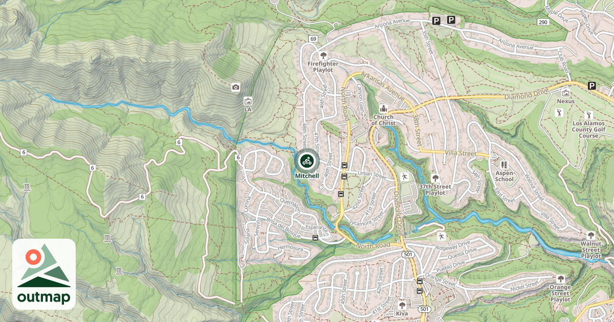 Map of Mitchell