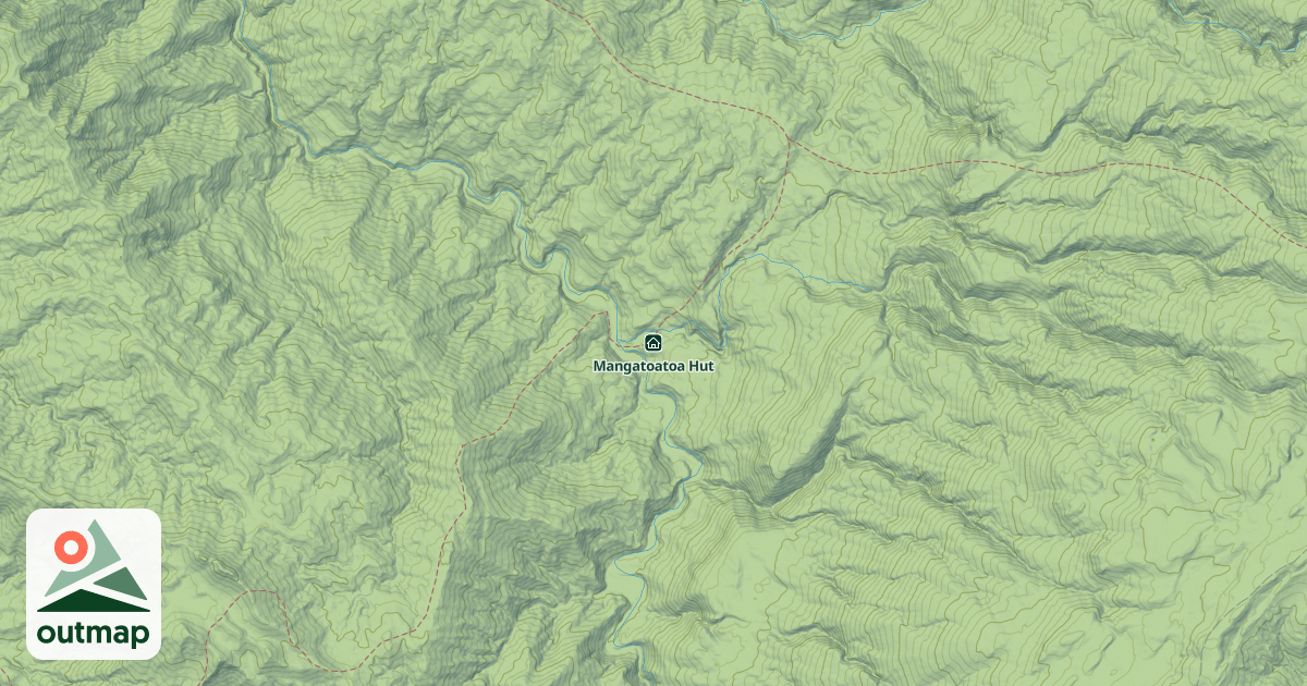 Map of Mangatoatoa Hut
