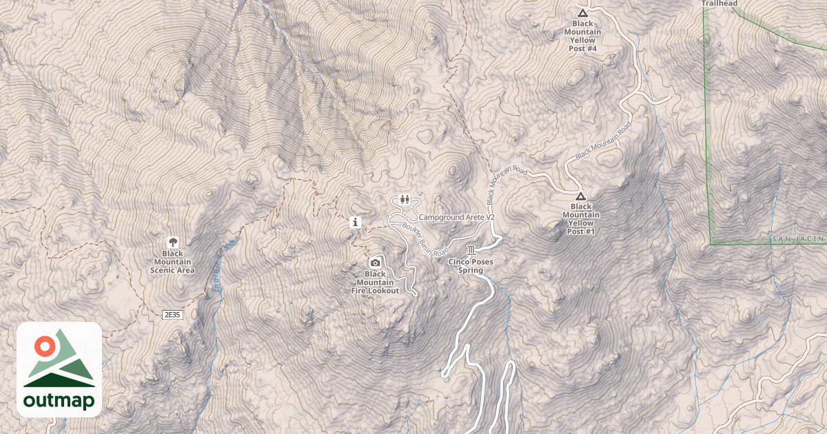 Map of Campground Arete