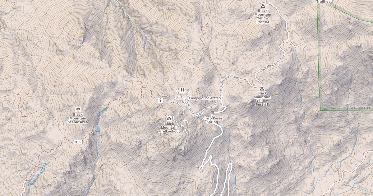 Map preview of Campground Arete