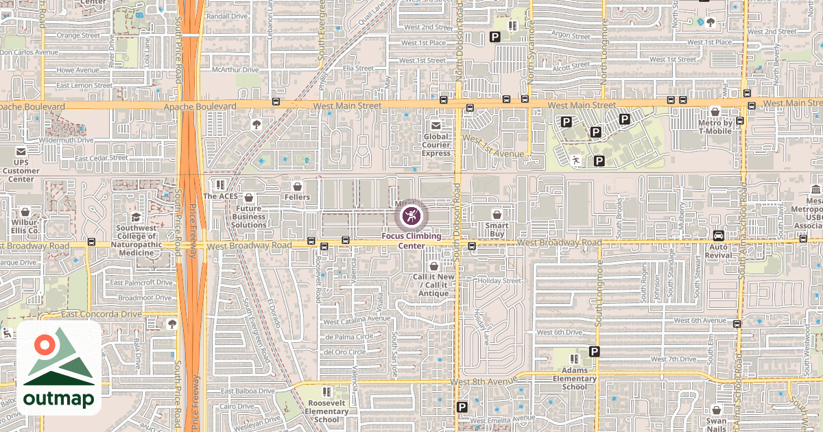 Map of Focus Climbing Center