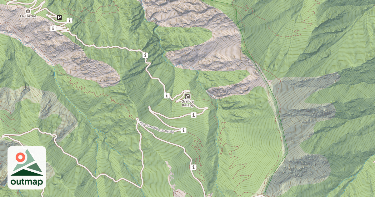 Map of Refuge de Balatg