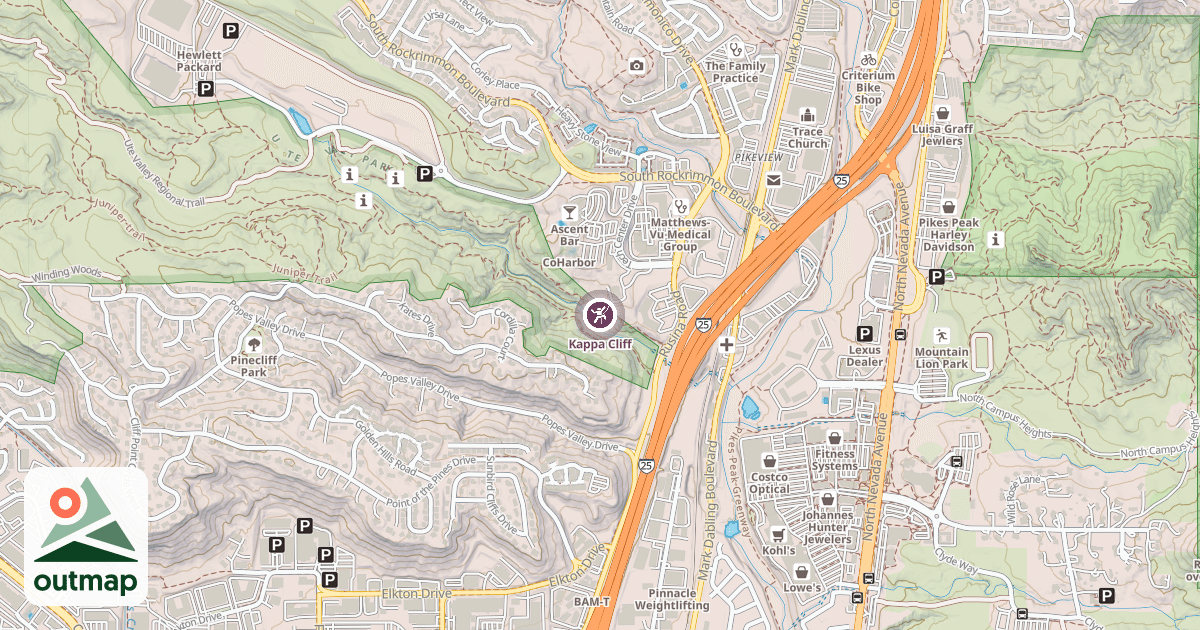 Map of Kappa Cliff