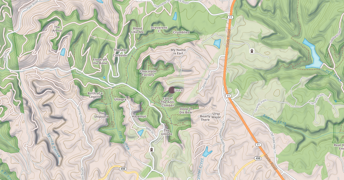 Map preview of Laura